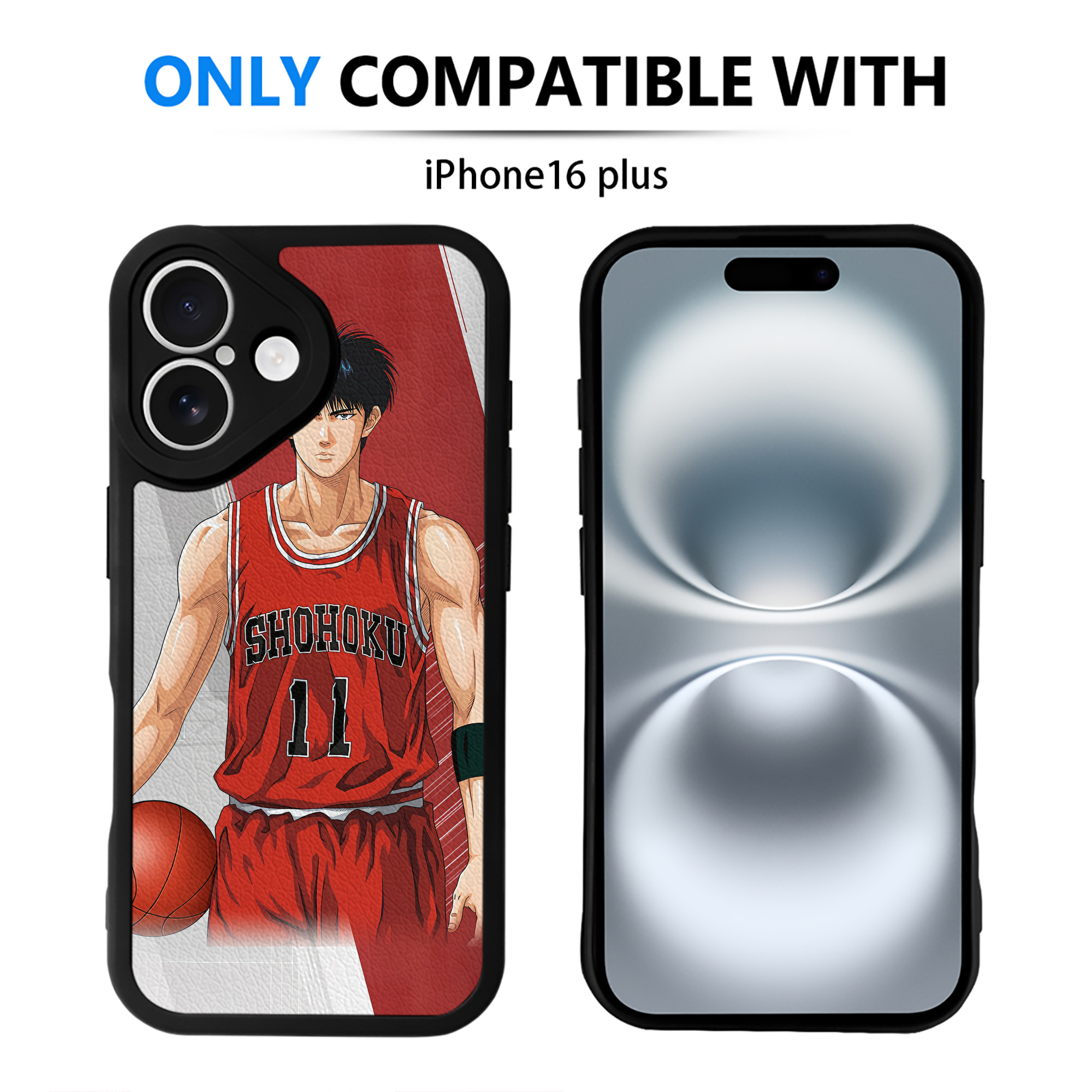 （画像用） SLAM DUNK／スラムダンク 【iPhone 16シリーズ対応】シリコンスマホケース（レザー調） 材質：シリコン
